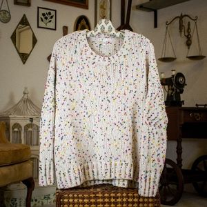 Seven7 Cream Confetti Sweater